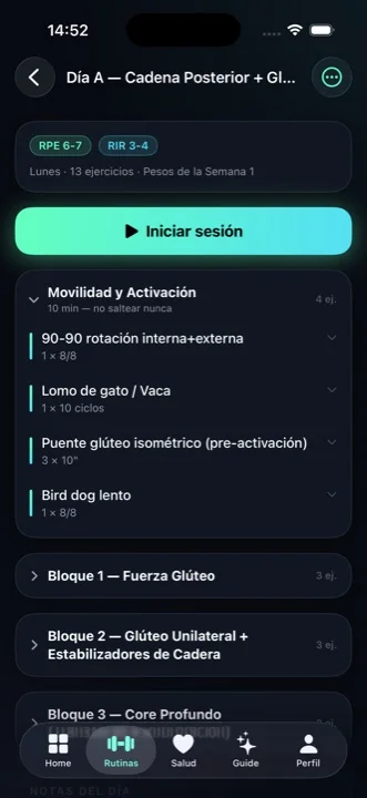 Routines with detailed methodology
